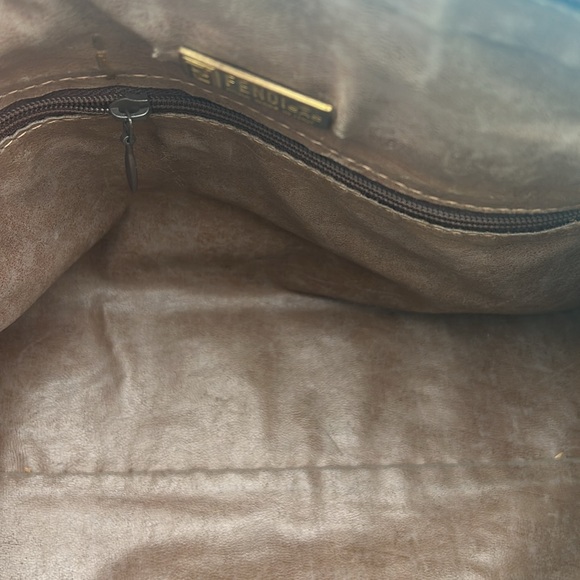 Fendi VINTAGE Zucchino FF Satchel Hand Bag - Picture 9 of 12